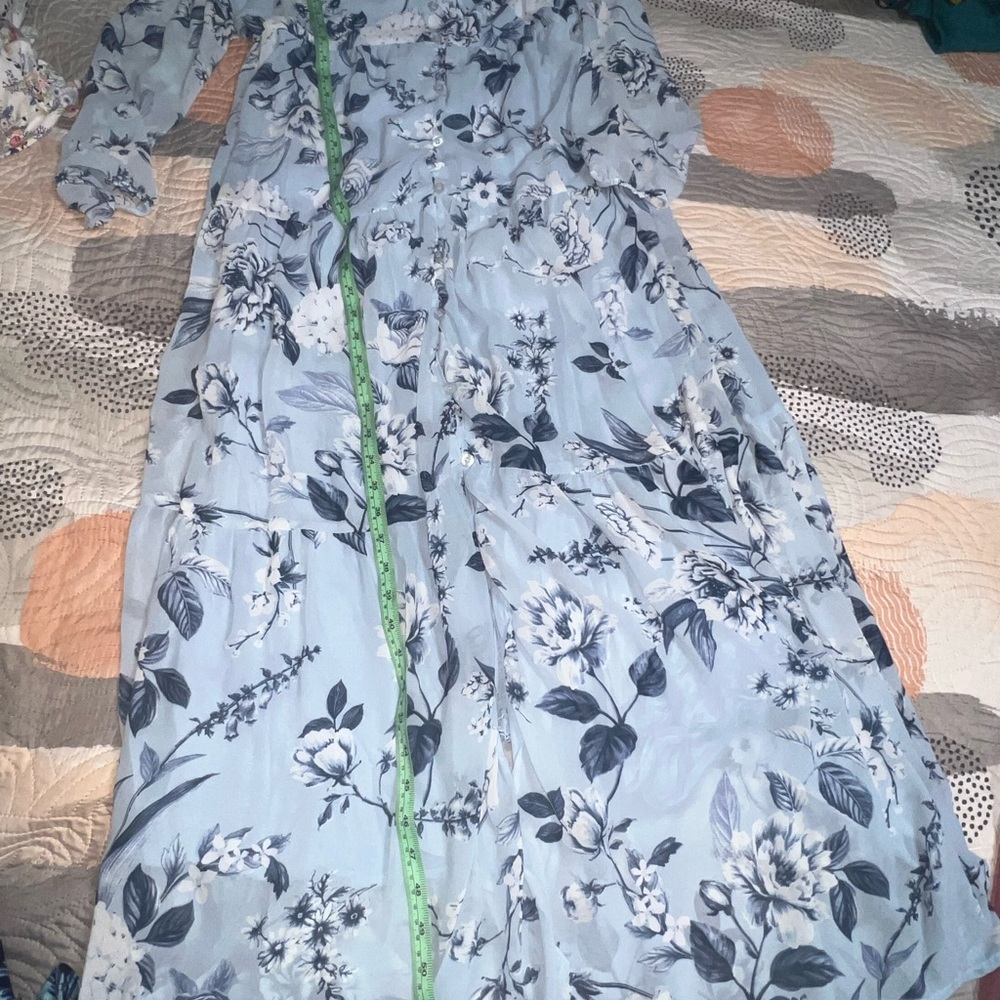Sugarlips Light Blue Floral Dress